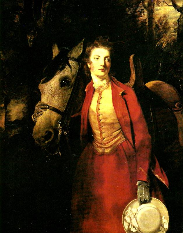 Sir Joshua Reynolds lady charles spencer in a riding habit oil painting image